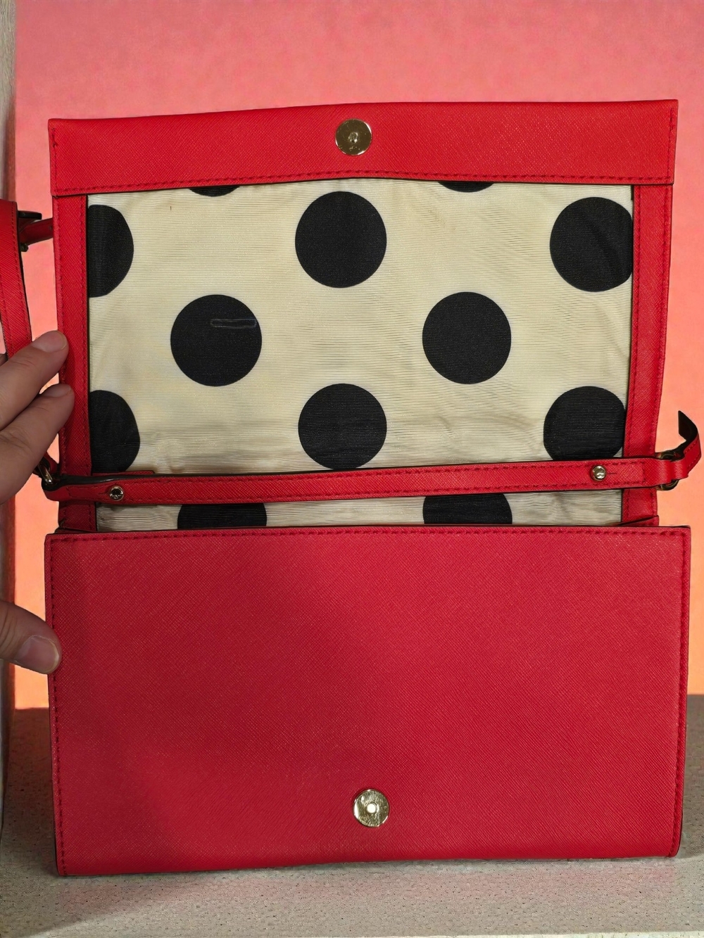 Kate Spade Convertible Crossbody Clutch EUC - Picture 8 of 9